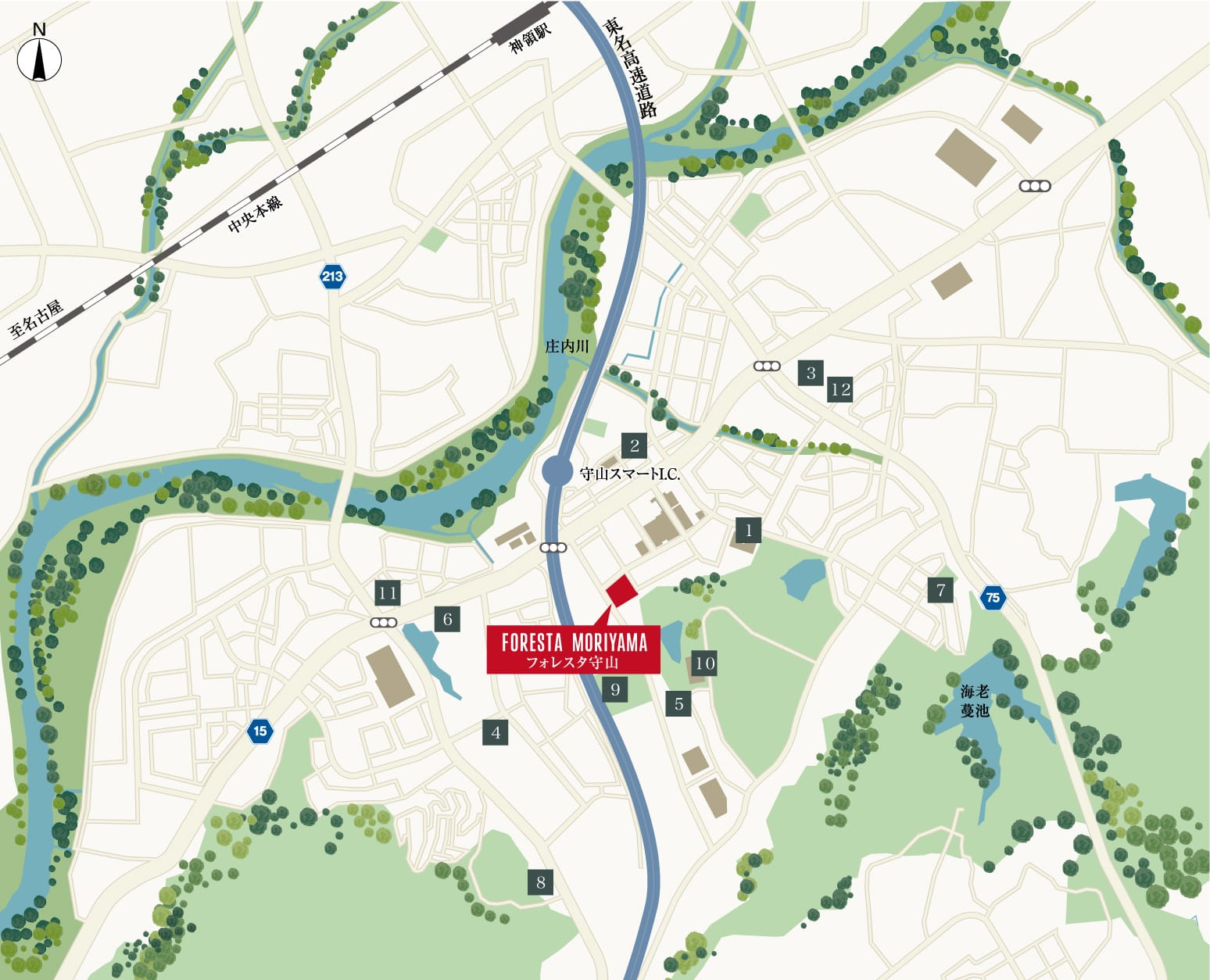 教育・公共施設 表示 周辺マップ