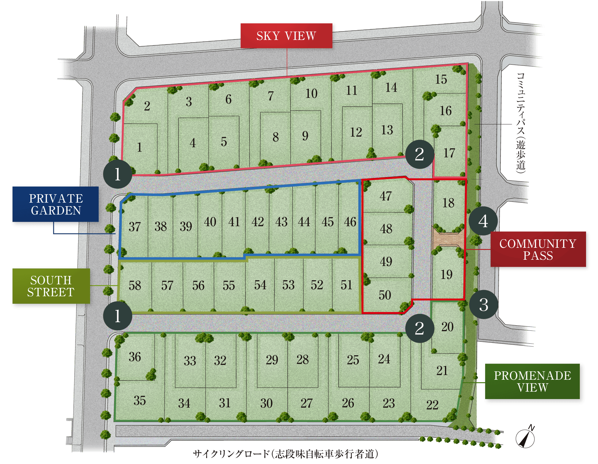 フォレスタ守山 販売区画図